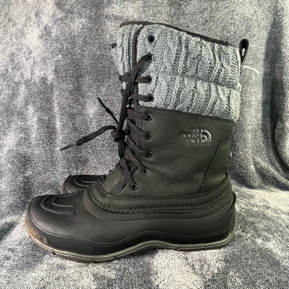 The North Face ThermoBall Insulated Winter Boots – Women’s 9.5 – Black/Grey